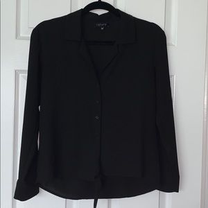 Black Button Down, front tie